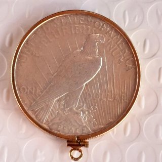 Pendente Moeda 1 Dólar Prata 1922 Aro