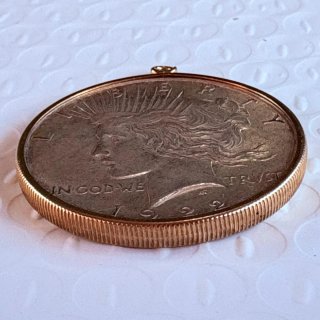 Pendente Moeda 1 Dólar Prata 1922 Aro