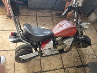 Minimoto Infantil Roja y Negra