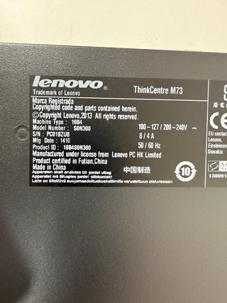 Lenovo ThinkCentre M73 i5 8GB 500GB HDD