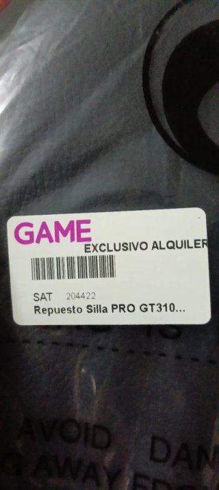 Respaldo Silla Gaming GAME PRO GT 310