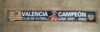 Bufanda Valencia CF Campeón Liga 2001-2002