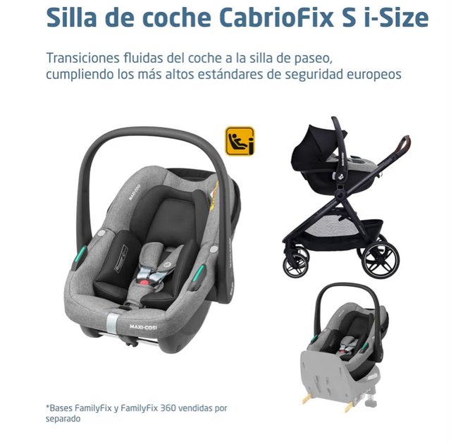 Carro + silla bebé Maxi Cosi Gris - miniatura 2