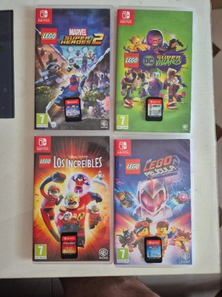 Lote 4 Juegos LEGO Nintendo Switch