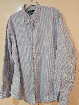 Camisa Polo Ralph Lauren Rayas Talla XL