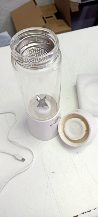 Batidora Portátil ZDK-T8 Vaso Cristal