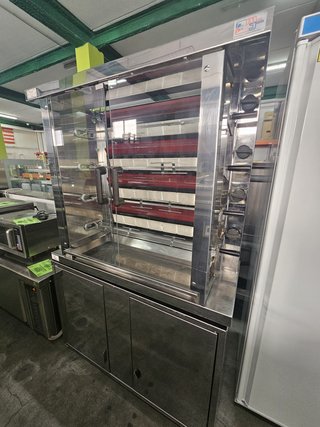 Asador de pollos 4 espadas con mueble