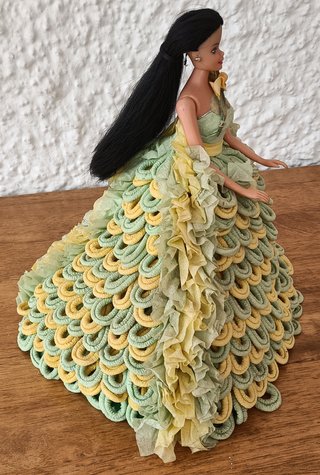 Barbie Vintage Vestido Papel Flores