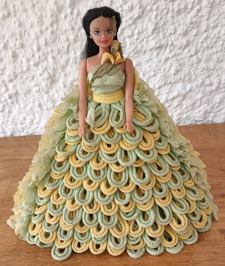 Barbie Vintage Vestido Papel Flores