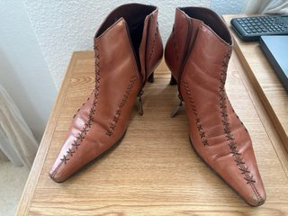 Botines marrones mujer