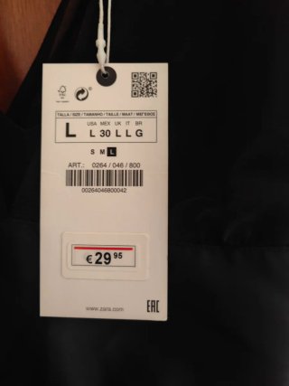 Vestido largo Zara gasa negro talla única
