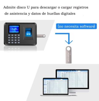 Máquina Fichar Huella Dactilar Biométric o pin