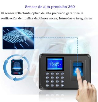 Máquina Fichar Huella Dactilar Biométric o pin