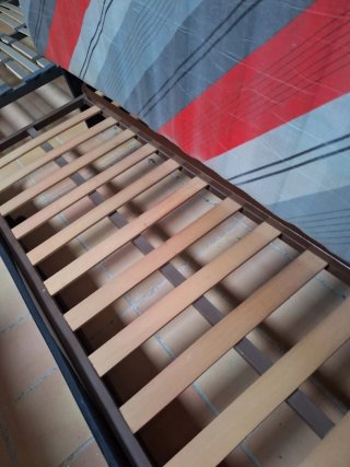 Sofá Cama Negro Diseño Rayas