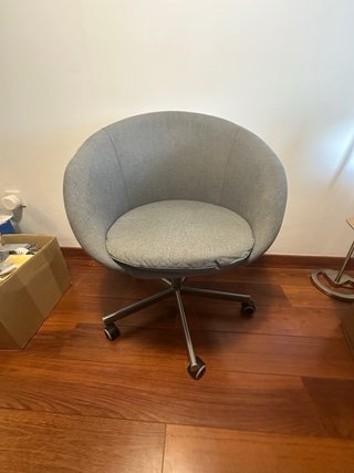 Silla Giratoria Ikea SKRUVSTA Gris