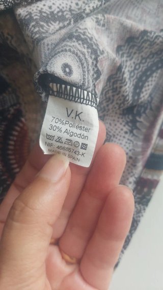 Vestido estampado geométrico halther