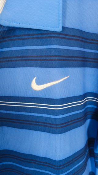 Polo Nike Dri-Fit Rayas Azules Talla L