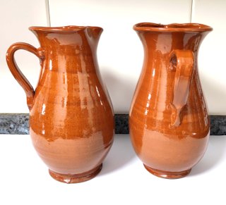 Lote 3 Jarras Barro Artesanales