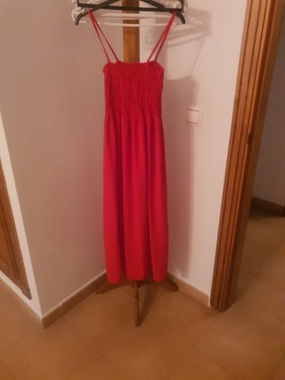 Vestido midi rojo