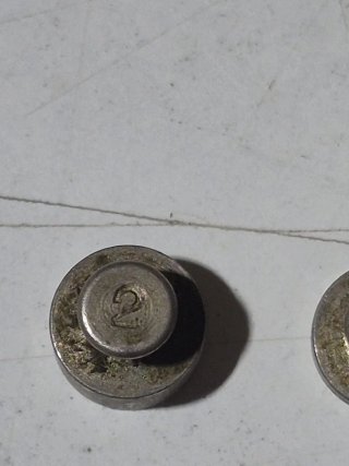 Pesas Lote 2 pesas 1 y 2 gramos