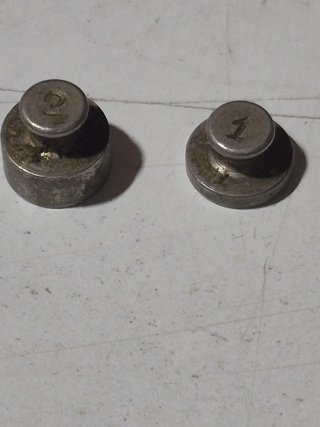 Pesas Lote 2 pesas 1 y 2 gramos