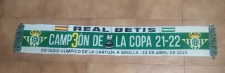 Bufanda Real Betis Campeón Copa 21-22