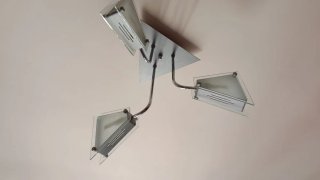 Lámpara de techo moderna cristal y metal