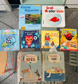 8 Libros en Alemán Bebé niños 1-4 años