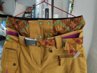 Pantalón esquí chica T.38 tejido novadry