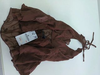 Top halter marron S