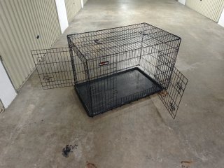 Jaula Perro Grande Negra