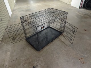 Jaula Perro Grande Negra