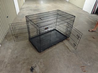 Jaula Perro Grande Negra