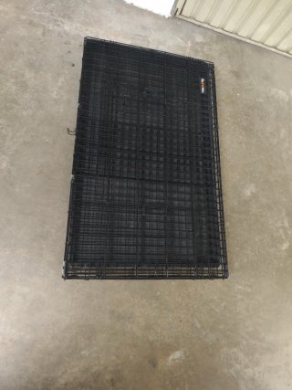 Jaula Perro Grande Negra