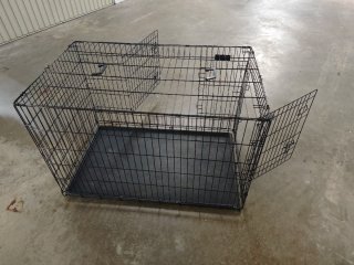 Jaula Perro Grande Negra