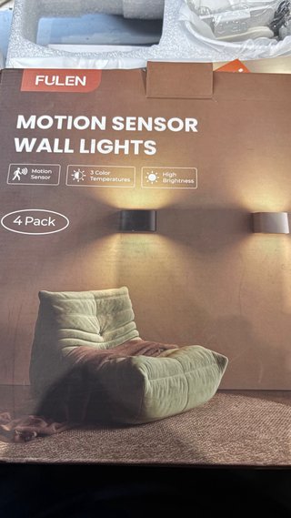 Lámpara LED Recargable Pared 4uds