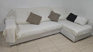 Sofá modular 3 plazas con chaiselongue