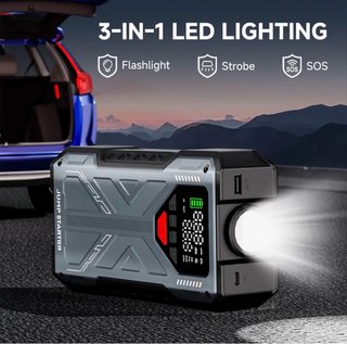 Arrancador Coche 16800mAh 6000A + Inflador