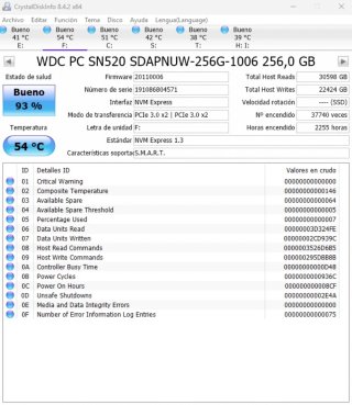 SSD NVMe Western Digital SN520 256GB