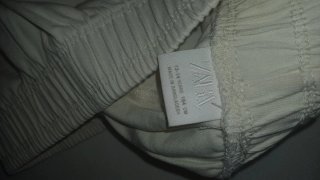Pantalón Zara Beige Ancho