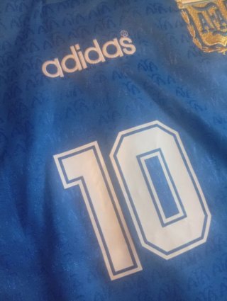 Camiseta Argentina Maradona 10 Adidas Azul