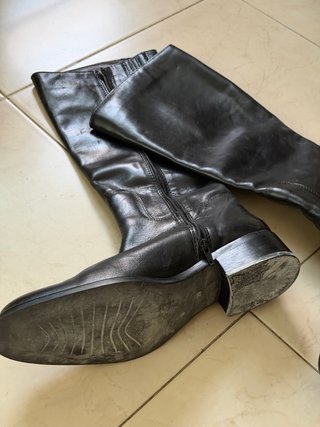 Botas altas piel negras talla 39