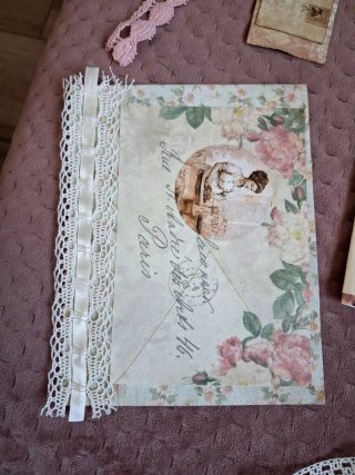 Set semilavorati carta e stoffa per journal