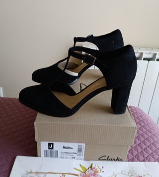 Salomé Tacón Piel Clarks Negro Talla 41 de 100€