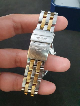 Reloj Breitling Cronógrafo Oro y Acero Azul