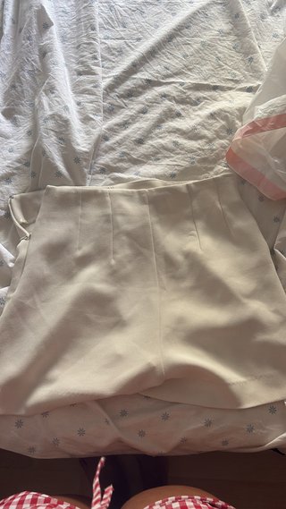 Falda pantalón blanca de vestir