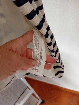 Americana Bershka rayas azul y blanco Talla XS