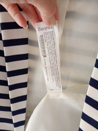 Americana Bershka rayas azul y blanco Talla XS
