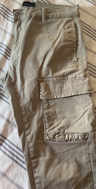 Pantalón Cargo Zara Verde Hombre