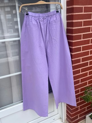 Pantalones Lila Anchos